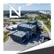 Frontpage of Lounavoima waste-to-energy plant brochure