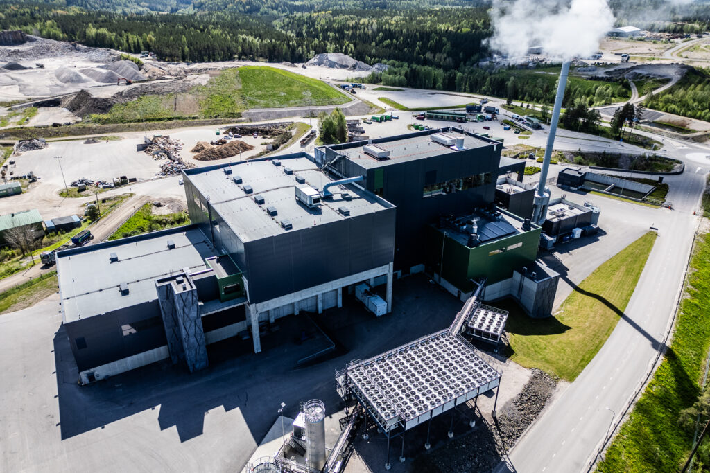 Korvenmäen ekovoimalaitoksen ilmakuva